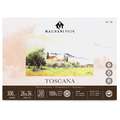 MAGNANI 1404® TOSCANA Aquarellpapier, 26 cm x 36 cm, 300 g/m², rau, 4-seitig geleimter Block mit 20 Blatt, rechteckig