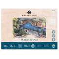 MAGNANI 1404® PORTOFINO Aquarellpapier, 26 cm x 36 cm, 300 g/m², satiniert, 4-seitig geleimter Block mit 20 Blatt, rechteckig