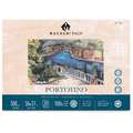 MAGNANI 1404® PORTOFINO Aquarellpapier, 36 cm x 51 cm, 300 g/m², satiniert, 4-seitig geleimter Block mit 20 Blatt, rechteckig