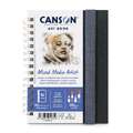 Carnet multitechnique Art Book Mixed Media Artist Canson, 14,8 cm x 21 cm, DIN A5, fin, 300 g/m²