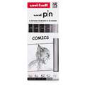 UNI-BALL pin Fineliner, thematische 5er-Sets, "Comics"