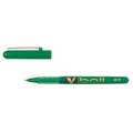 Stylo roller Pilot Pen V-Ball 07, vert, 0,7 mm - pointe moyenne