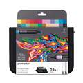 Set de 24 marqueurs Promarkers Winsor&Newton, Illustrations, Set, pointe cale|pointe en cône