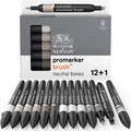 Set de12 promarker brush™ WINSOR & NEWTON, Nuances grises