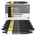Set de 6 Marqueurs ProMarker™ WINSOR & NEWTON, Tons jaunes, Set