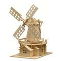 Kit de modèle de construction en bois Pebaro, Moulin à vent