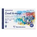 Carnet de voyage Aquapad Clairefontaine, 13,5 cm x 25 cm, 300 g/m², fin