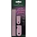 Set Sleeve graphites Grip 2001 FABER-CASTELL, Rose ombre, taille-crayon simple, Set