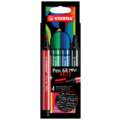 Feutre Pen 68 MAX STABILO® ARTY, sets, Etui cartonné de 4, 1-5 mm, pointe cale