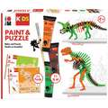 MARABU KiDS LITTLE ARTIST Paint & Puzzle Aktiv-Sets, Dinos, Set