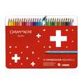 Crayons de couleurs aquarellables CARAN D'ACHE SWISSCOLOR, sets, 30 crayons