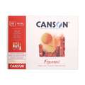 CANSON® Figueras® Öl/Acrylblock, längsseitig geleimt, 18 cm x 24 cm, 290 g/m², strukturiert, Block mit 10 Blatt (einseitig geleimt)