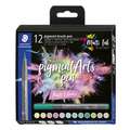 Sets de feutres pinceau 371 STAEDTLER® pigment arts, Couleurs pastelles, Set, pointe pinceau