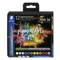 Sets de feutres pinceau 371 STAEDTLER® pigment arts, Couleurs naturelles, Set, pointe pinceau