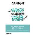 Bloc pour marqueur lettering CANSON® Graduate, 21 cm x 29,7 cm, DIN A4, lisse, 180 g/m², Bloc collé 1 côté