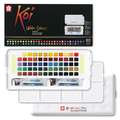 SAKURA Koi® Water Color Studio Sets, 60 Farben (2 Wassertankpinsel, 2 Schwämmchen)