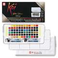 SAKURA Koi® Water Color Studio Sets, 72 Farben (2 Wassertankpinsel, 2 Schwämmchen)