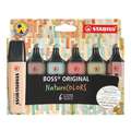 Sets de surligneurs STABILO® BOSS® ORIGINAL NatureCOLORS, 6 couleurs, 2 mm|5 mm, pointe cale