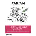 CANSON® Graduate Manga Marker Layout Block, 29,7 cm x 42 cm, DIN A3