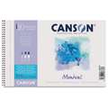 CANSON® Papier Aquarelle Montval bloc grain torchon, 270 g/m², 13,5 cm x 21 cm, 270 g/m², torchon