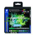 Sets de feutres pinceau 371 STAEDTLER® pigment arts, Couleurs froides, Set, pointe pinceau