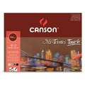 CANSON® Pastellblock Mi-Teintes® Touch Pastellpapier, 24 cm x 32 cm, 350 g/m², rau|strukturiert