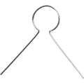 Attache pour boules de sapin de Noël et œufs, couleur argent, 50 attaches sans capuchons, Paquet de 50 pièces
