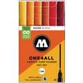 Set de marqueurs ONE4ALL 127HS MOLOTOW™, couleurs à thème, Hot