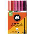 Set de marqueurs ONE4ALL 127HS MOLOTOW™, couleurs à thème, Rose
