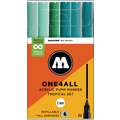 Set de marqueurs ONE4ALL 127HS MOLOTOW™, couleurs à thème, Tropical