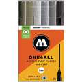 Set de marqueurs ONE4ALL 127HS MOLOTOW™, couleurs à thème, Gris