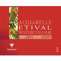 Clairefontaine Aquarellpapier ETIVAL, 300 g/qm, 10 Blatt, 24 cm x 30 cm, Block (vierseitig geleimt)