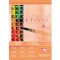Bloc aquarelle ETIVAL CLAIREFONTAINE, grain fin 300g/m², 14,8 cm x 21 cm, DIN A5, 300 g/m², fin, Bloc collé 1 côté