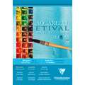 Clairefontaine ETIVAL Aquarellblock 200 g, feinkörnig, 14,8 cm x 21 cm, DIN A5, 200 g/m², fein, Block (einseitig geleimt)