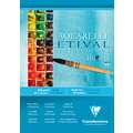 Clairefontaine ETIVAL Aquarellblock 200 g, feinkörnig, 29,7 cm x 42 cm, DIN A3, 200 g/m², fein, Block (einseitig geleimt)