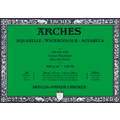 Bloc de papier aquarelle ARCHES®, 36 cm x 51 cm, 300 g/m², Bloc collé 4 côtés, Bloc de 20 feuilles, grain fin