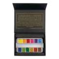 Coffret d´aquarelles extra fines CHARVIN, 12 demi-godets, Noir