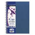 DALER-ROWNEY Art Book Aquafine, 14,8 cm x 21 cm, DIN A5, Königsblau Hochformat