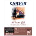 Bloc Mi-teinte Velvet Canson, 32 x 41 cm, Bloc collé 1 côté, 430 g/m², 32 cm x 41 cm