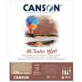 Bloc Mi-teinte Velvet Canson, 32 x 41 cm, Bloc collé 1 côté, 430 g/m², 32 cm x 41 cm