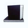 SEAWHITE Black Cloth Skizzenbuch, 29,7 cm x 42 cm, DIN A3, 92 Seiten/ 46 Blatt, 140 g/m², Querformat