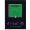 Bloc de papier aquarelle ARCHES®, 29,7 cm x 42 cm, 300 g/m², Bloc collé 1 côté, Bloc de 12 feuilles, grain fin