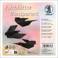 URSUS® Faltblätter Transparent, 100er-Packungen, Schwarz, 14 cm x 14 cm, Bogen Packung