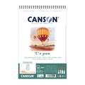 Bloc spirale “C” à grain ® Canson, 180g/m²