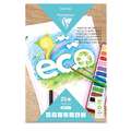 Bloc de papier blanc recyclé Clairefontaine, 21 cm x 29,7 cm, DIN A4, 210 g/m², 25 feuilles