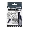 Set de feutres Graduate Manga Pen Lyra, 8 feutres