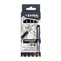 LYRA GRADUATE MANGAPEN Sets, 5 Stifte