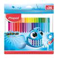 Set de feutres Ocean Life Maped, 36 feutres, Set