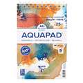Clairefontaine Goldline Aquapad Spiralblock, DIN A5+, fein, 300 g/m², Spiralgebundener Block mit 25 Blatt