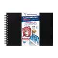 Carnet à spirales illustrations manga Clairefontaine, 14,8 cm x 21 cm, DIN A5, 100 g/m², lisse, Bloc à spirales